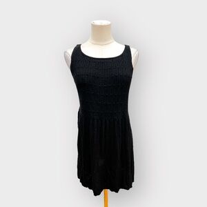 ALICE + OLIVIA Black Knit Scoop Neck Dress (Sz S)